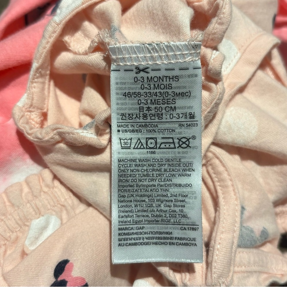 Baby Gap Minnie Mouse Romper Size 0-3 Months - Picture 7 of 7
